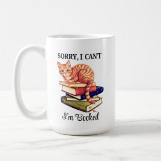 Cozy Reading Cat - 予約いっぱいです コーヒーマグカップ