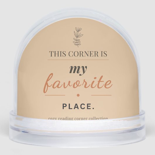 Cozy Reading Corner Snow Globe (正面)
