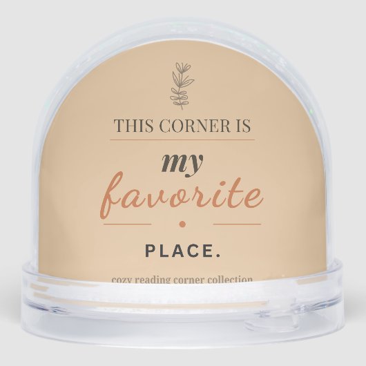 Cozy Reading Corner Snow Globe (裏面)