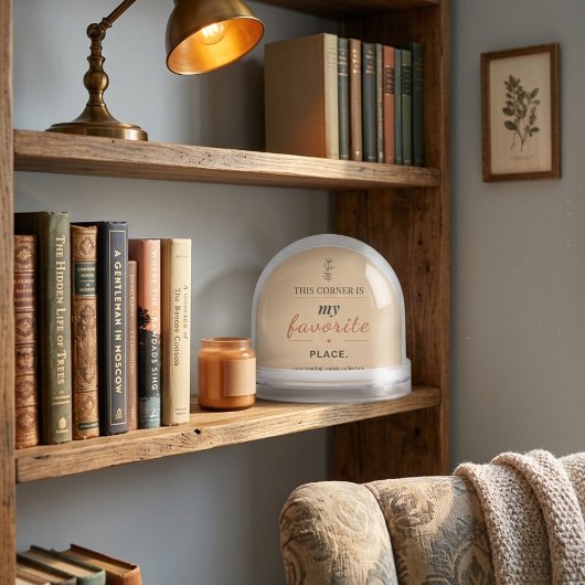 Cozy Reading Corner Snow Globe