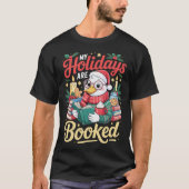 Cozy Reading Duck Holiday Season Book Lover Tシャツ (正面)