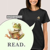 Cozy Reading Frog Bookworm Soft Graphic Tシャツ