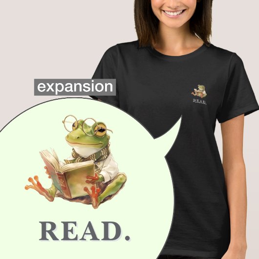 Cozy Reading Frog Bookworm Soft Graphic Tシャツ