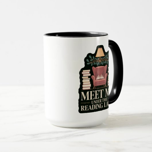 Cozy Reading Lamp Romantasy Holiday マグカップ (正面右)