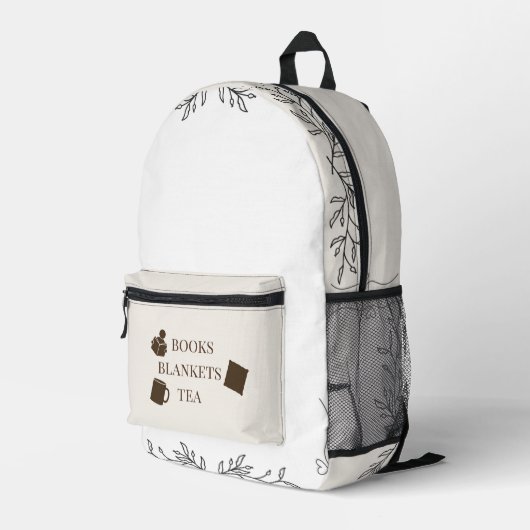 Cozy Reading Life Backpack  プリントバックパック (裏面右端)