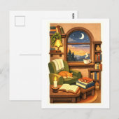 Cozy Reading Nook ポストカード (正面/裏面)