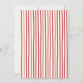 Cozy Red Doodle Christmas Party 招待状 (裏面)