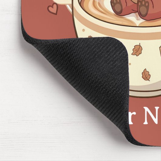 Cozy Red Panda Brew Office Mouse Pad マウスパッド (コーナー)