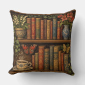 Cozy retro book shelf クッション (正面)