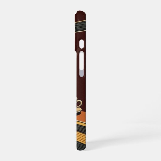 Cozy Retro Cafe View iPhone 16ケース (左側面)