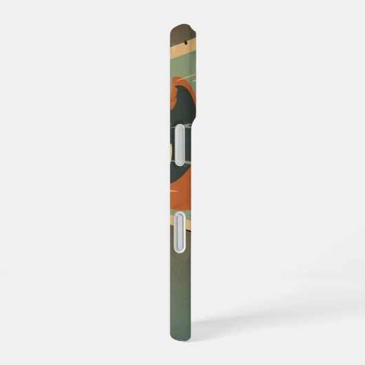 Cozy Retro Cafe View iPhone 16ケース (右側面)