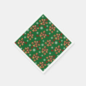 Cozy Roasted Chestnuts And Snowflakes Winter スタンダードカクテルナプキン (角)