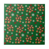 Cozy Roasted Chestnuts And Snowflakes Winter タイル (正面)