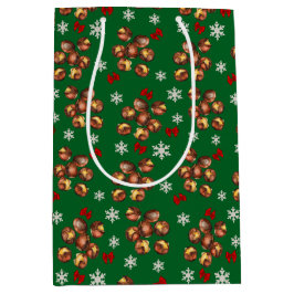 Cozy Roasted Chestnuts  And Snowflakes Winter ミディアムペーパーバッグ