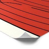 Cozy Saluki Coffee Illustration ポスター (角)