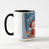  Cozy Santa Cat Holiday Mug マグカップ (左)