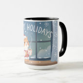  Cozy Santa Cat Holiday Mug マグカップ (正面右)