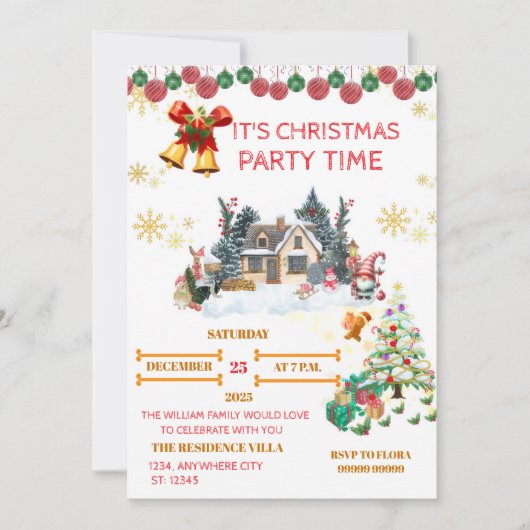 Cozy Santa Christmas Card シーズンカード (正面)