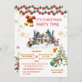 Cozy Santa Christmas Card シーズンカード (正面/裏面)