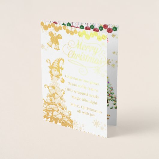 Cozy Santa Christmas Foil Card 箔カード (正面)