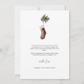 Cozy Scandi Boho Archファミリーフォトクリスマス シーズンカード (裏面)