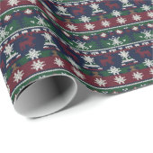 Cozy Scandinavian Christmas Sweater Knit ラッピングペーパー (ロールコーナー)