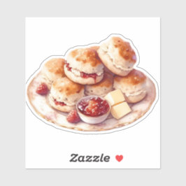 Cozy Scones & Jam Sticker Afternoon Tea Aesthetic シール