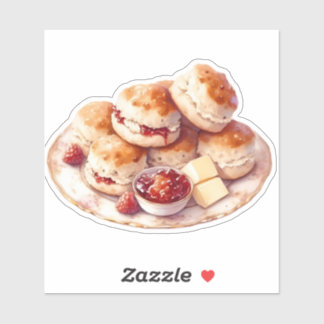 Cozy Scones & Jam Sticker Afternoon Tea Aesthetic シール