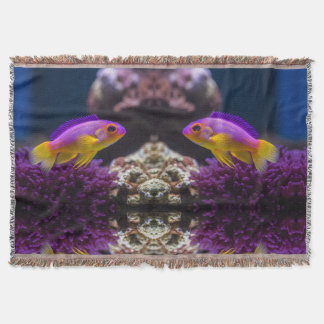 Cozy Sea Life Throw for Kids and Adults スローブランケット