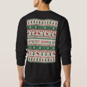 Cozy Season (1) クリスマスセーター柄 スウェットシャツ (裏面)