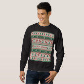 Cozy Season (1) Christmas Sweater Pattern スウェットシャツ (正面フル)