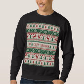 Cozy Season (1) Christmas Sweater Pattern スウェットシャツ (正面)