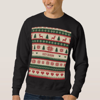 Cozy Season (2) クリスマスセーター柄 スウェットシャツ