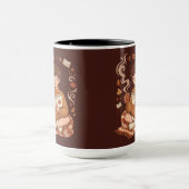 Cozy Season Autumn Reader Book Lover Cute Fall マグカップ (中央)