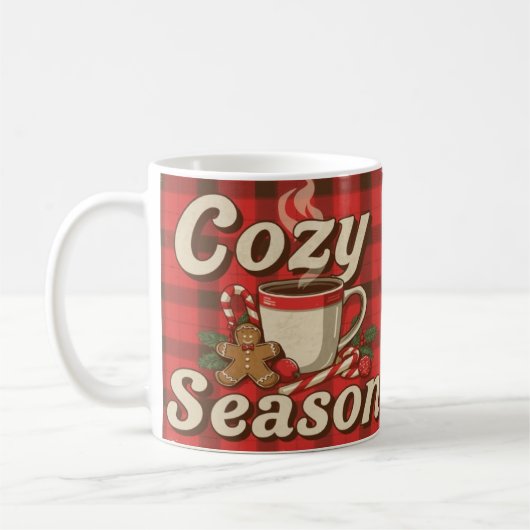 Cozy Season | Christmas Coffee Mug Design コーヒーマグカップ (左)