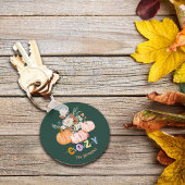 Cozy Season Harvest Blooms Personalize Name キーホルダー