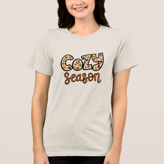 Cozy Season Shirt | Autumn Vibes T-Shirt トライブレンドTシャツ (正面)
