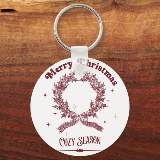 Cozy Season Vintage Christmas キーホルダー (裏面)