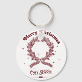 Cozy Season Vintage Christmas キーホルダー (裏面)