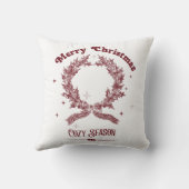 Cozy Season Vintage Christmas クッション (裏面)
