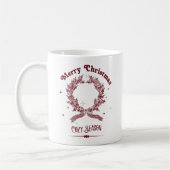 Cozy Season Vintage Christmas コーヒーマグカップ (左)