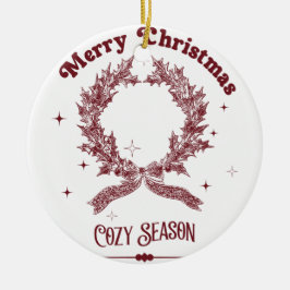 Cozy Season Vintage Christmas セラミックオーナメント