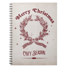Cozy Season Vintage Christmas ノートブック