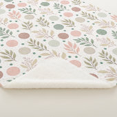 Cozy Sherpa Blanket with Classic Polka Dot Pattern シェルパブランケット (3/4)