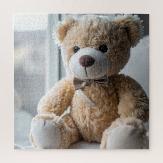Cozy Sitting Teddy Bear ジグソーパズル (縦)