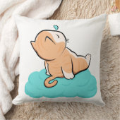 "Cozy sleeping cat on cloud" クッション (ブランケット)