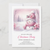 Cozy Snowy Forest Kids Download Christmas Invite 招待状 (正面)