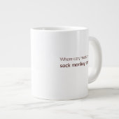 Cozy Sock Monkey  ジャンボコーヒーマグカップ (正面右)