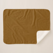 Cozy Solid Brown Blanket – Soft Warm Minimalist Th シェルパブランケット (正面(横))