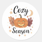 Cozy Spooky Season ラウンドシール (正面)